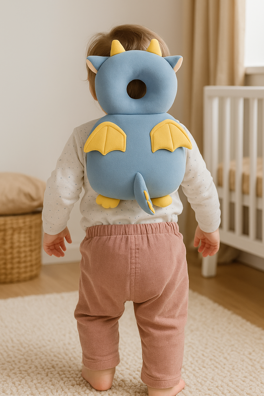 Coussin Anti-Chute Bébé - Petit Dragon Volant - Coussin Deco