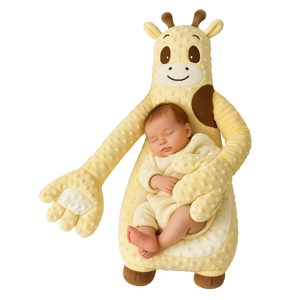 Peluche Apaisante Bébé - Girafe - Coussin Deco