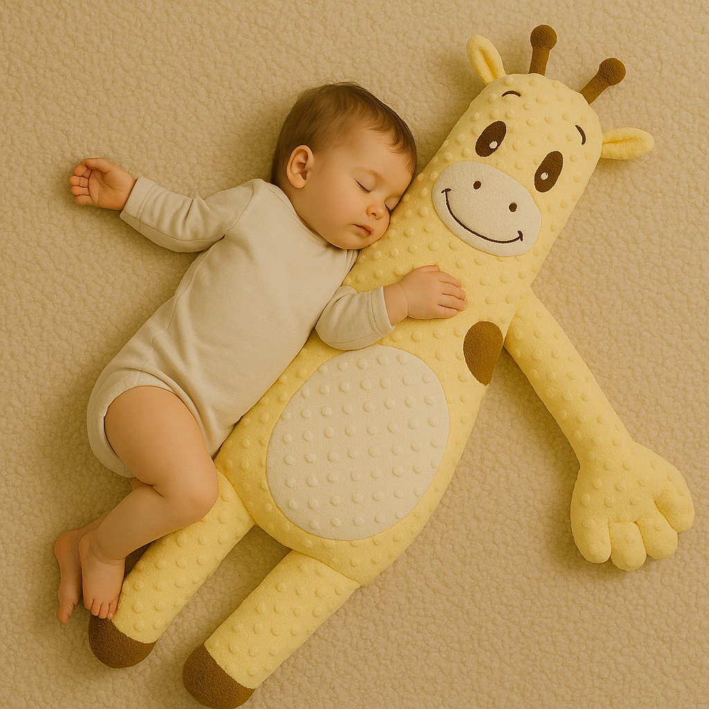 Peluche Apaisante Bébé - Girafe - Coussin Deco