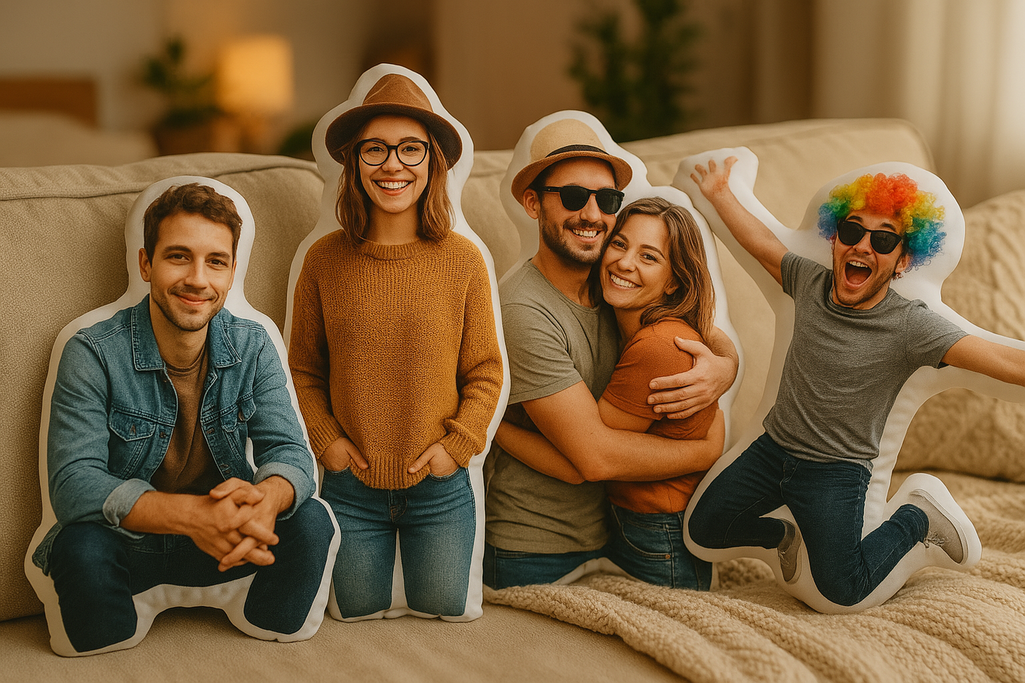 Coussin Personnalisé Humanoïde - Peluche Sur-Mesure - Coussin Deco