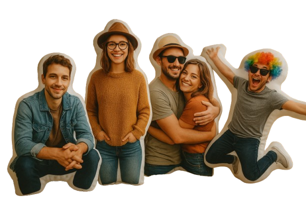 Coussin Personnalisé Humanoïde - Peluche Sur-Mesure - Coussin Deco