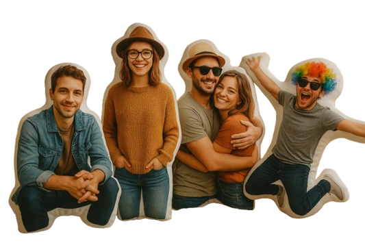 Coussin Personnalisé Humanoïde - Peluche Sur-Mesure - Coussin Deco