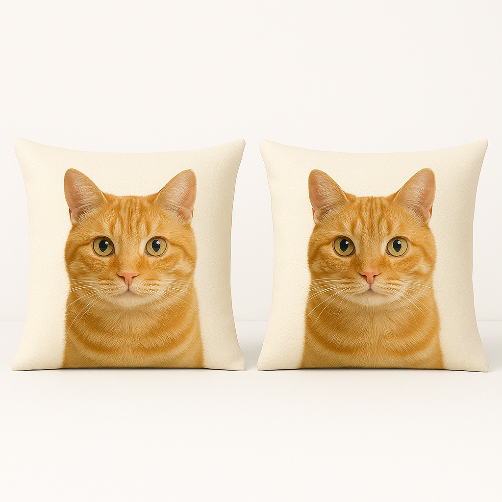 Housse de Coussin Personnalisée - Impression Recto Verso - Coussin Deco