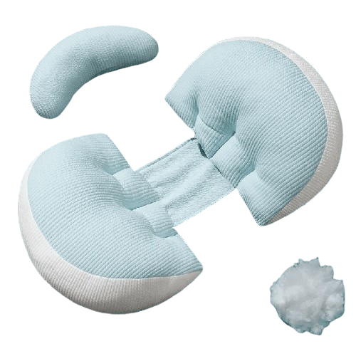 Coussin de Maternité - Bleu Clair & Confort Ergonomique - Coussin Deco
