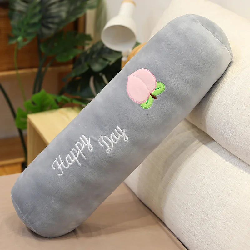 Coussin de Grossesse Long - Gris & Pêche - Coussin Deco