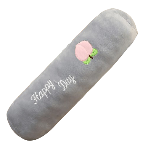 Coussin de Grossesse Long - Gris & Pêche - Coussin Deco