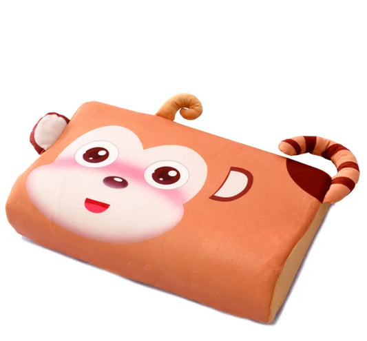 Oreiller Enfant Mémoire de Forme - Singe - Coussin Deco
