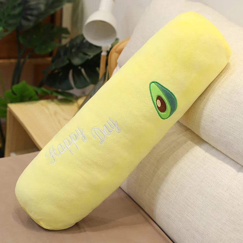 Coussin de Grossesse Long - Jaune & Avocat - Coussin Deco