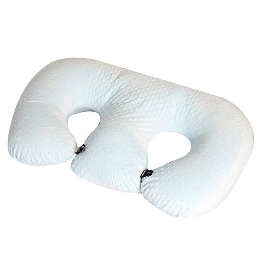 Coussin d'Allaitement Jumeaux - Bleu Ciel - Coussin Deco