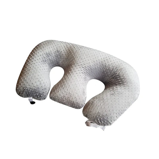 Coussin d'Allaitement Jumeaux - Gris Velours - Coussin Deco
