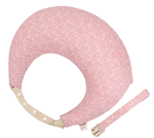 Coussin d'Allaitement - Soutien Maternité Rose & Motif - Coussin Deco
