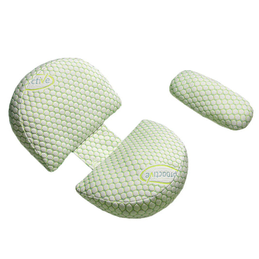 Coussin de Grossesse - Vert Motif Broderie - Coussin Deco
