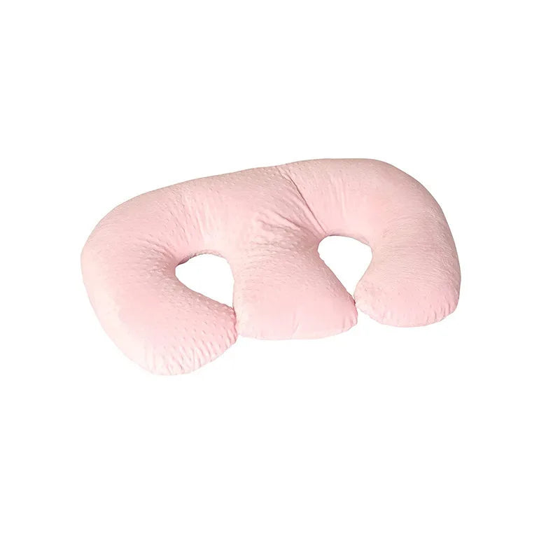 Coussin d'Allaitement Jumeaux - Rose Poudré - Coussin Deco