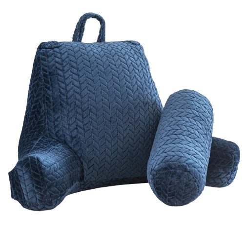 Coussin de Lecture avec Accoudoirs - Bleu Foncé - Coussin Deco