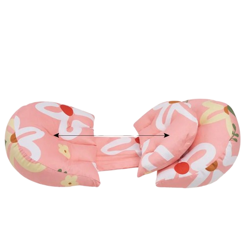Coussin de Grossesse - Rose Motif Fleuri - Coussin Deco