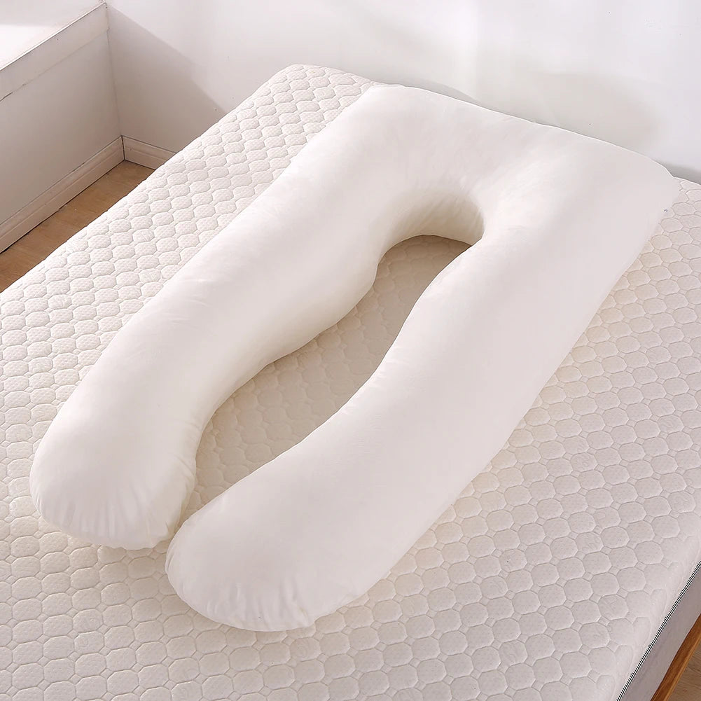 Housse de Coussin Grossesse en U - Blanc Cassé - Coussin Deco