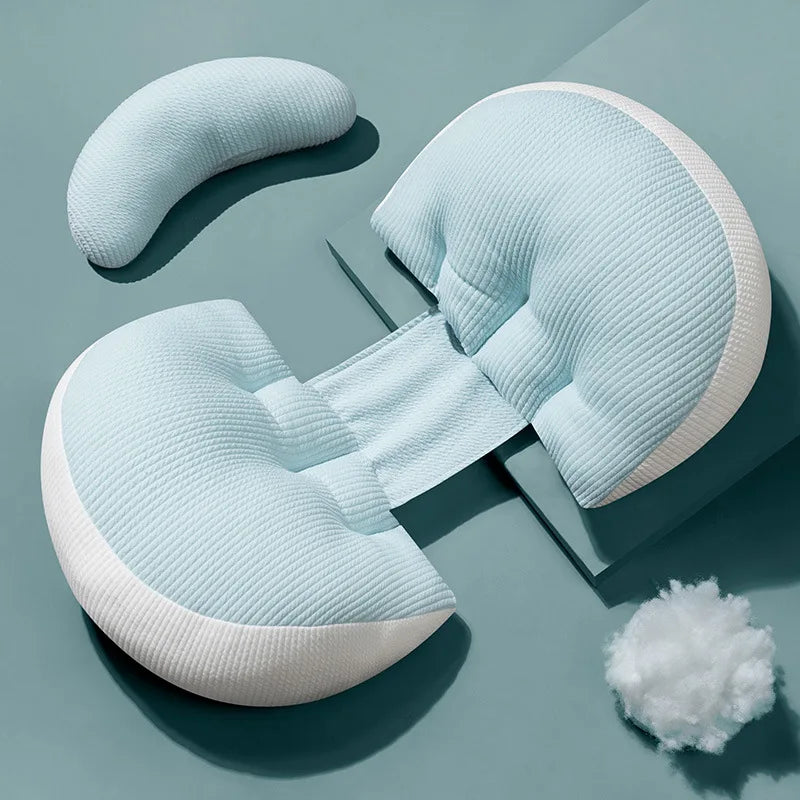 Coussin de Maternité - Bleu Clair & Confort Ergonomique - Coussin Deco