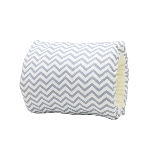 Coussin d'Allaitement Confort - Chevron Gris - Coussin Deco