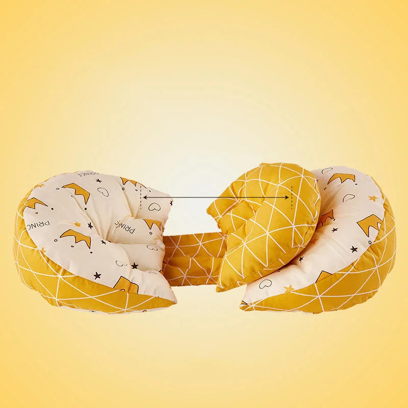 Coussin de Grossesse - Orange Motif Couronne - Coussin Deco