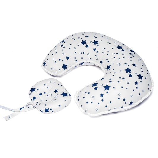 Coussin d'Allaitement - Motif Etoilé Bleu - Coussin Deco