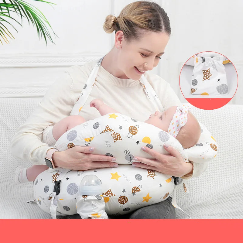 Coussin d'Allaitement - Soutien Maternité Étoiles & Planètes - Coussin Deco