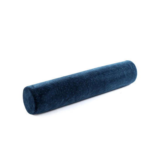 Coussin Cylindrique en Velours Bleu Marine - Coussin Deco