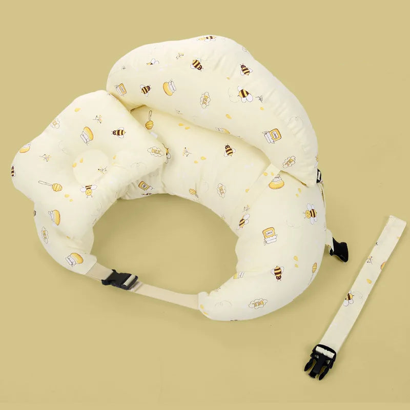 Coussin d'Allaitement - Soutien Maternité Jaune & Abeille - Coussin Deco