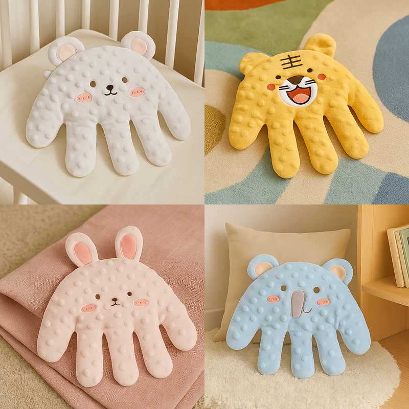Coussin Apaisant Bébé - Éléphant Bleu