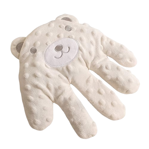 Coussin Apaisant Bébé - Ours Beige sans fond de chez coussin-deco.fr