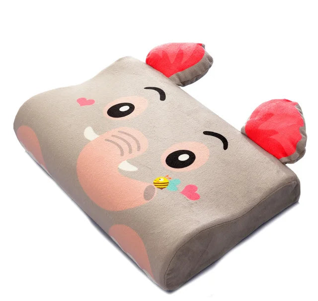 Oreiller Enfant Mémoire de Forme - Elephant - Coussin Deco