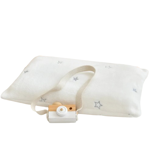 Taie d'Oreiller Bébé en Coton - Motif Étoilé - Coussin Deco