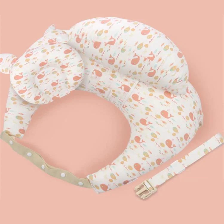 Coussin d'Allaitement - Soutien Maternité Pêche & Baleines - Coussin Deco
