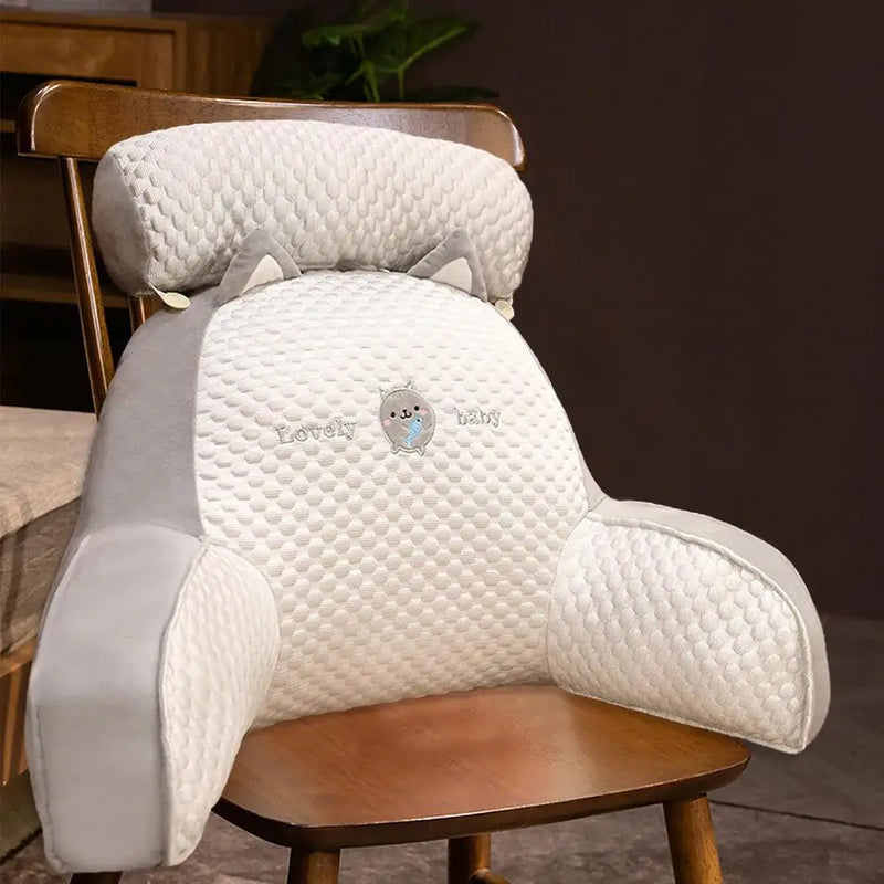 Coussin de Maternité - Beige & Chat - Coussin Deco