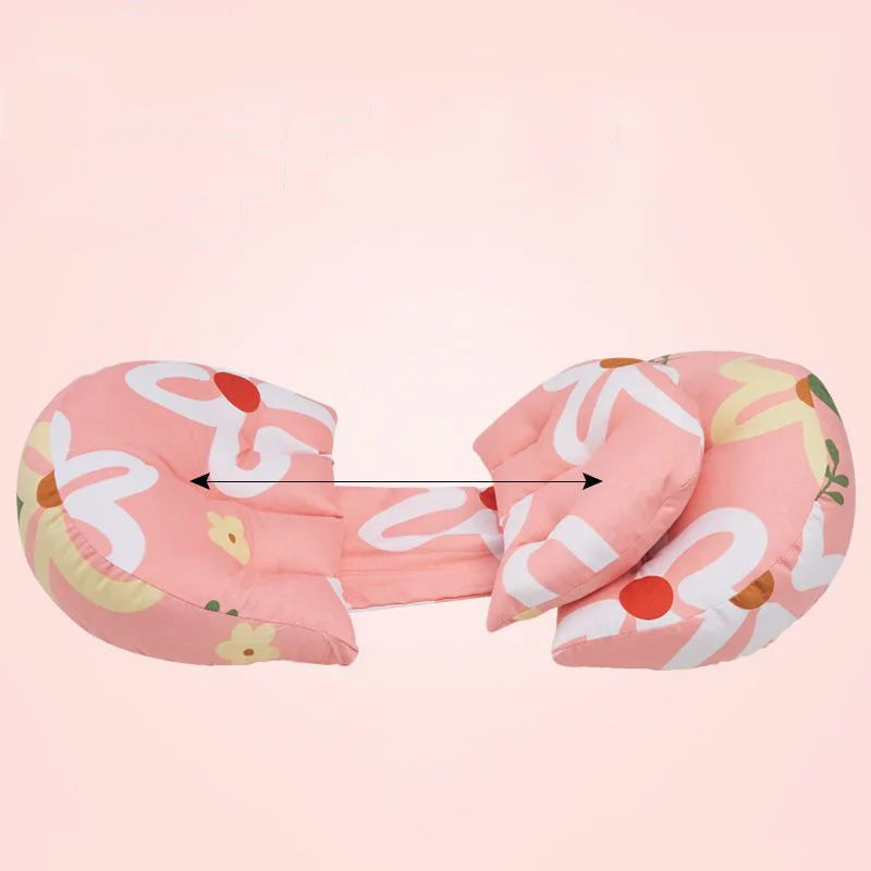 Coussin de Grossesse - Rose Motif Fleuri - Coussin Deco