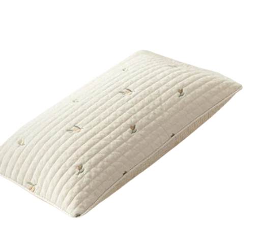 Oreiller Bébé en Coton - Motif Olive Brodé - Coussin Deco