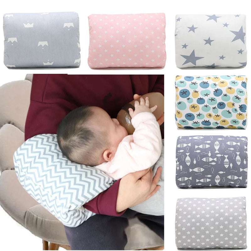 Coussin d'Allaitement Bébé - Étoiles Grises - Coussin Deco