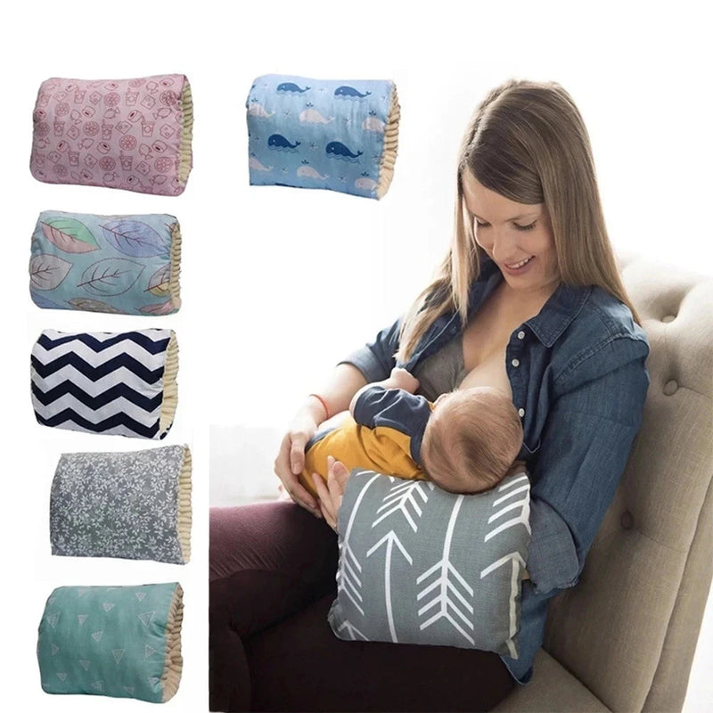Coussin d'Allaitement Bébé - Lapins et Fleurs - Coussin Deco