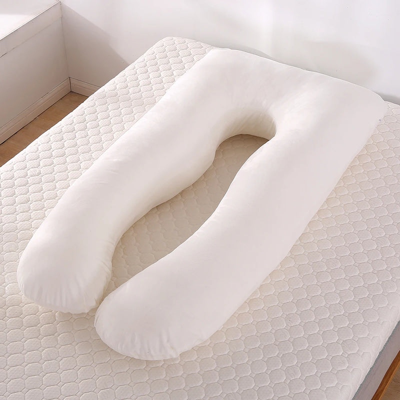 Housse de Coussin Grossesse en U - Blanc Cassé - Coussin Deco