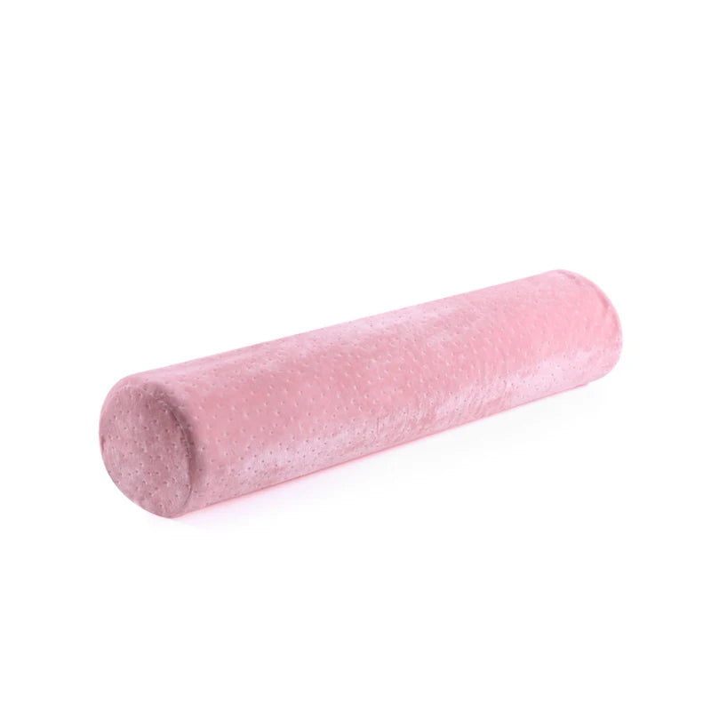 Coussin Cylindrique en Velours Rose - Coussin Deco