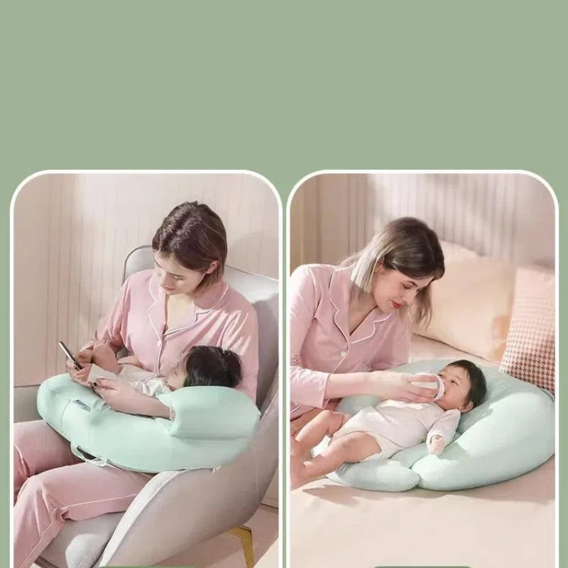 Coussin d’Allaitement et de Sommeil Bébé - Soutien Ergonomique et Respirant - Coussin Deco